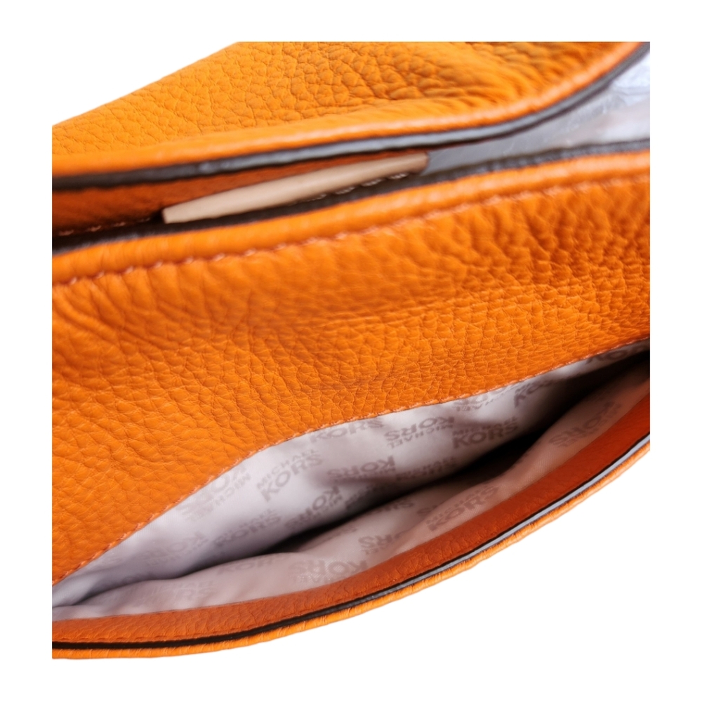 Michael Kors Mk jet set travel large tote orange - Picture 12 of 16